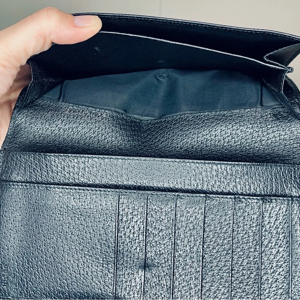 Gucci Black Vintage Long Wallet - Picture 5 of 14